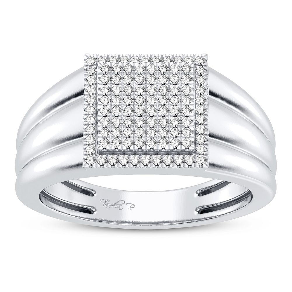 10K White Gold 0.25CT Diamond Ring