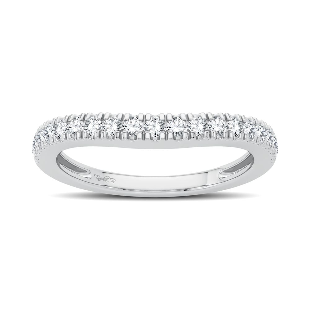 Sparkling 14K White Gold Diamond Ring Enhancer Band