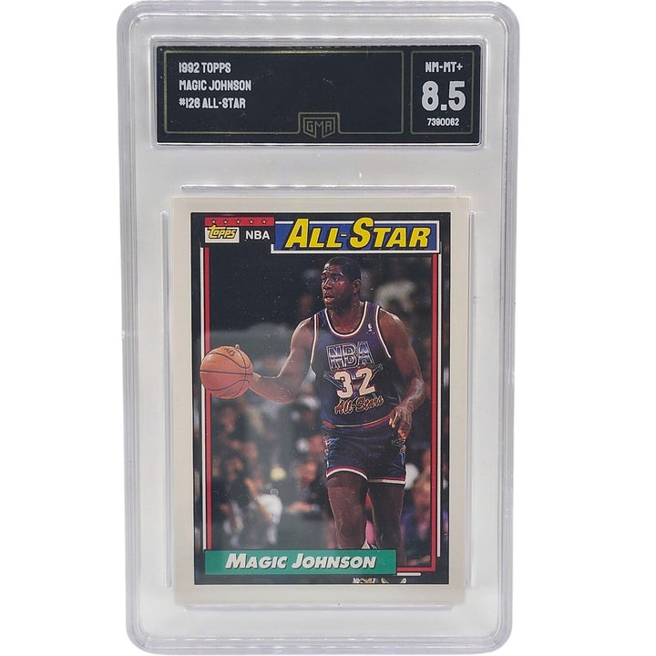 1992 Topps Magic Johnson All-Star #126 GMA 8.5 NM-MT+ Los Angeles LAKERS