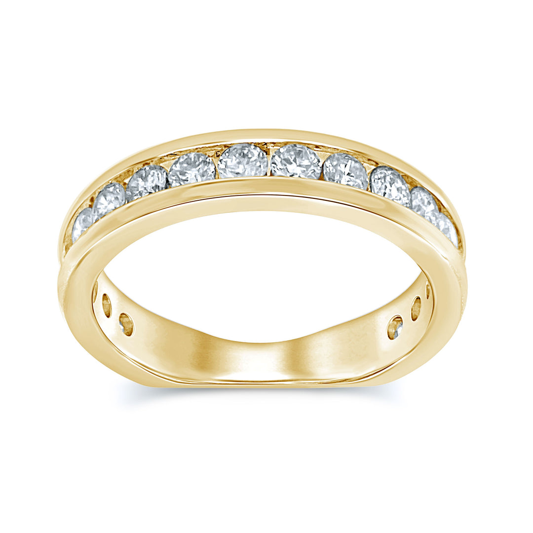 Dazzling 14K 0.78CT Diamond  Band (18 Diamond Stones)