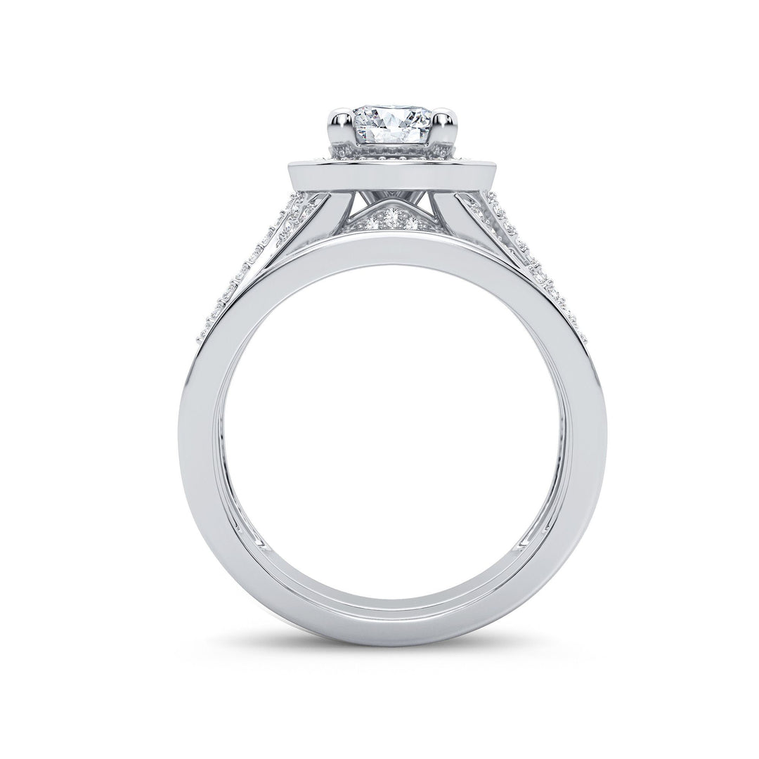 Sparkling 14k White Gold 1.45CT Lab Diamond Ring