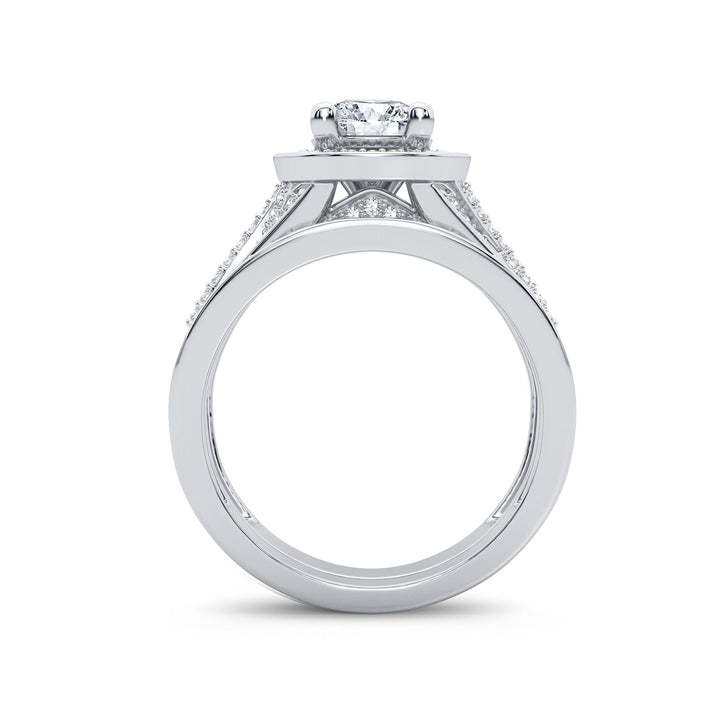 Sparkling 14k White Gold 1.45CT Lab Diamond Ring
