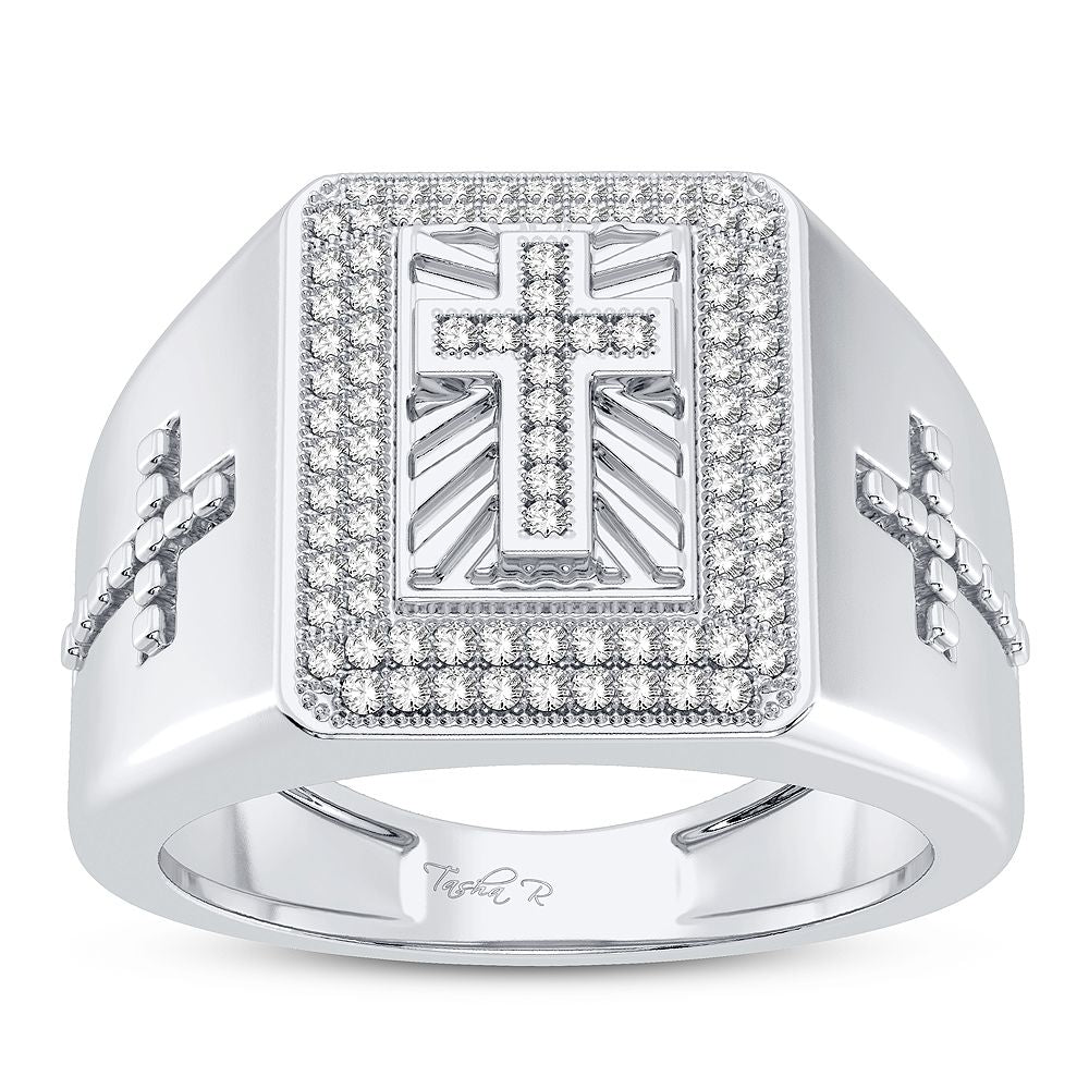 14K White Gold 0.25CT Diamond Ring