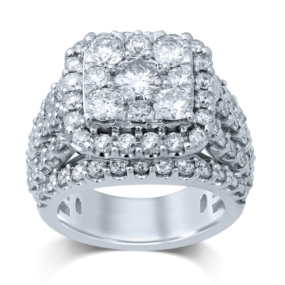 14K White Gold 5.00CT Diamond Ring