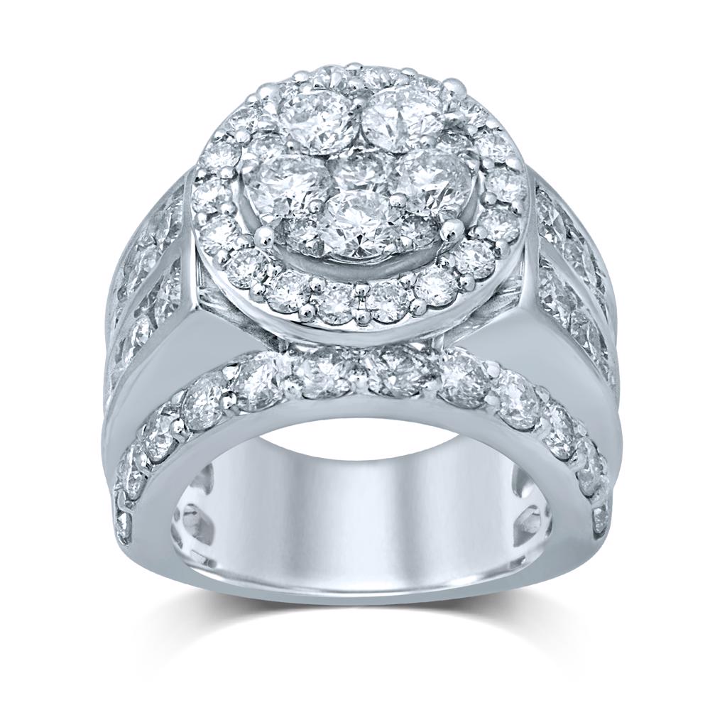 14K White Gold 7.00CT Diamond Bridal Ring