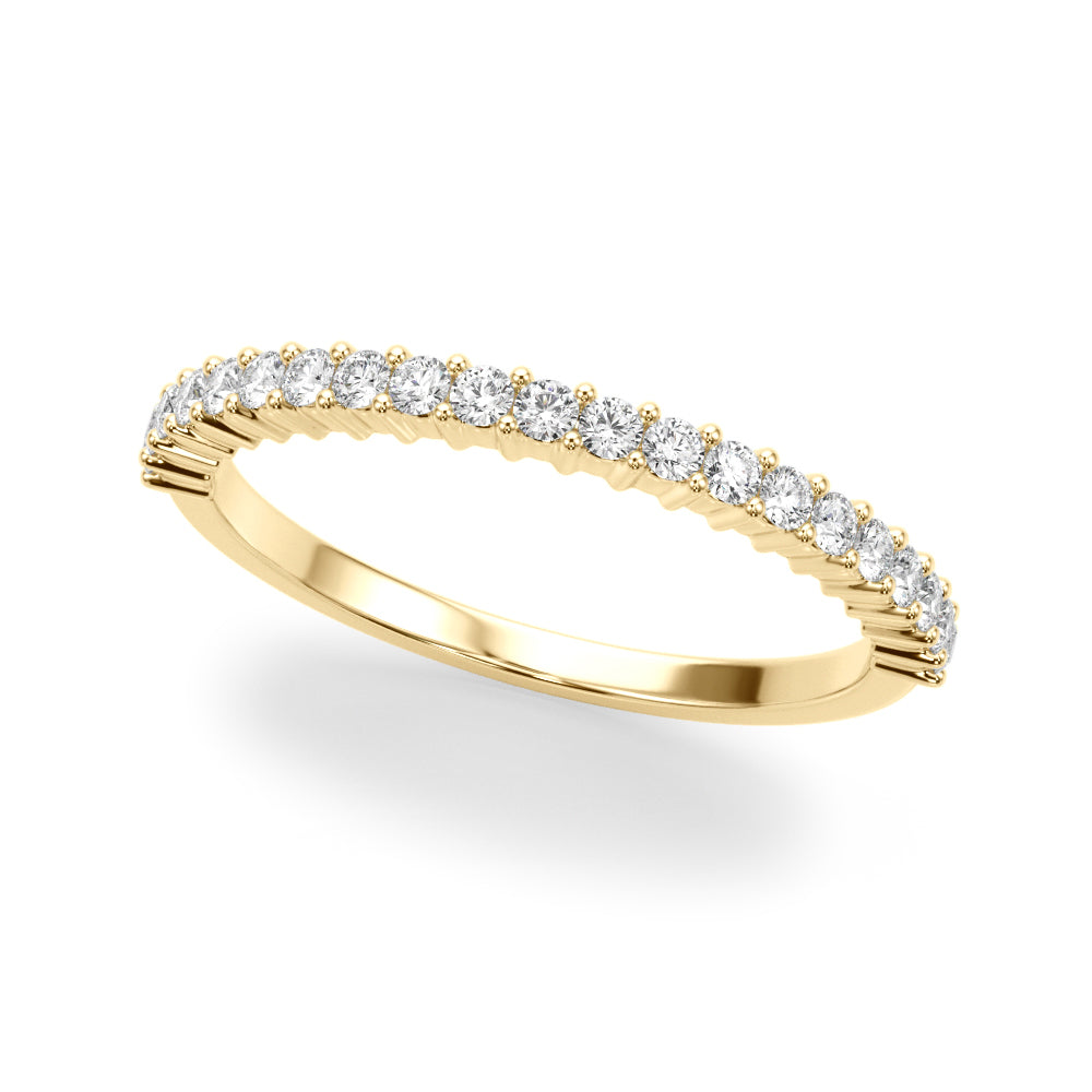 14K Yellow Gold Diamond Wedding Band