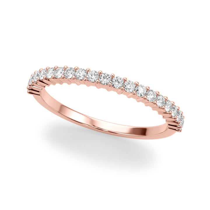 Rose Gold Lab Diamond Wedding Ring