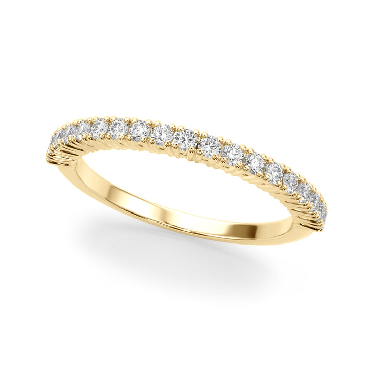 14K Yellow Gold Diamond Wedding Ring