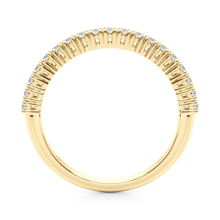 14K Yellow Gold Diamond Wedding Ring