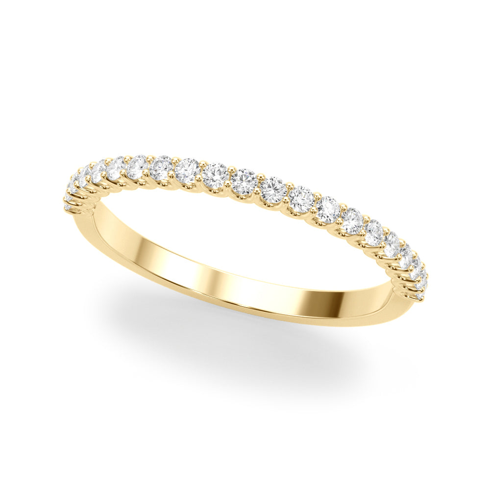 14K Yellow Gold Diamond Wedding Band