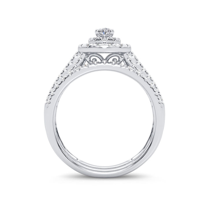 Brilliant 14k White Gold 1ct Lab Diamond Engagement Ring