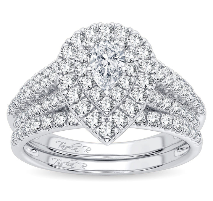 Refined 14k White Gold Certified Lab Diamond Engagement Ring