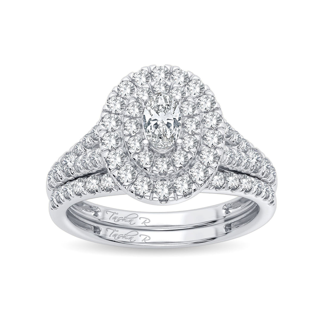 14k White Gold 1CT Lab Diamond Engagement Ring