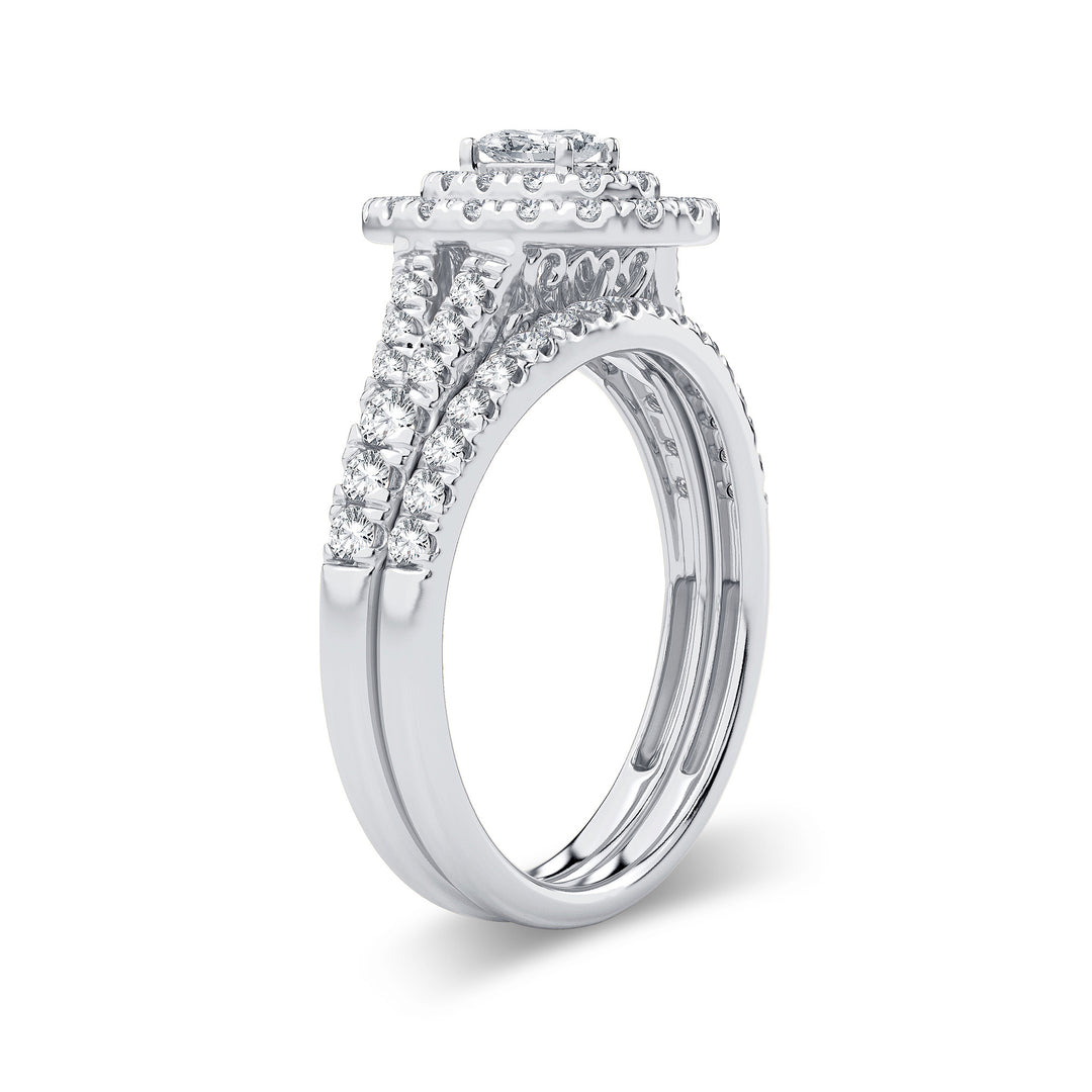 14k White Gold 1CT Lab Diamond Engagement Ring