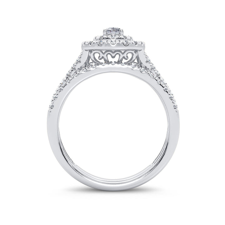 14k White Gold 1CT Lab Diamond Engagement Ring