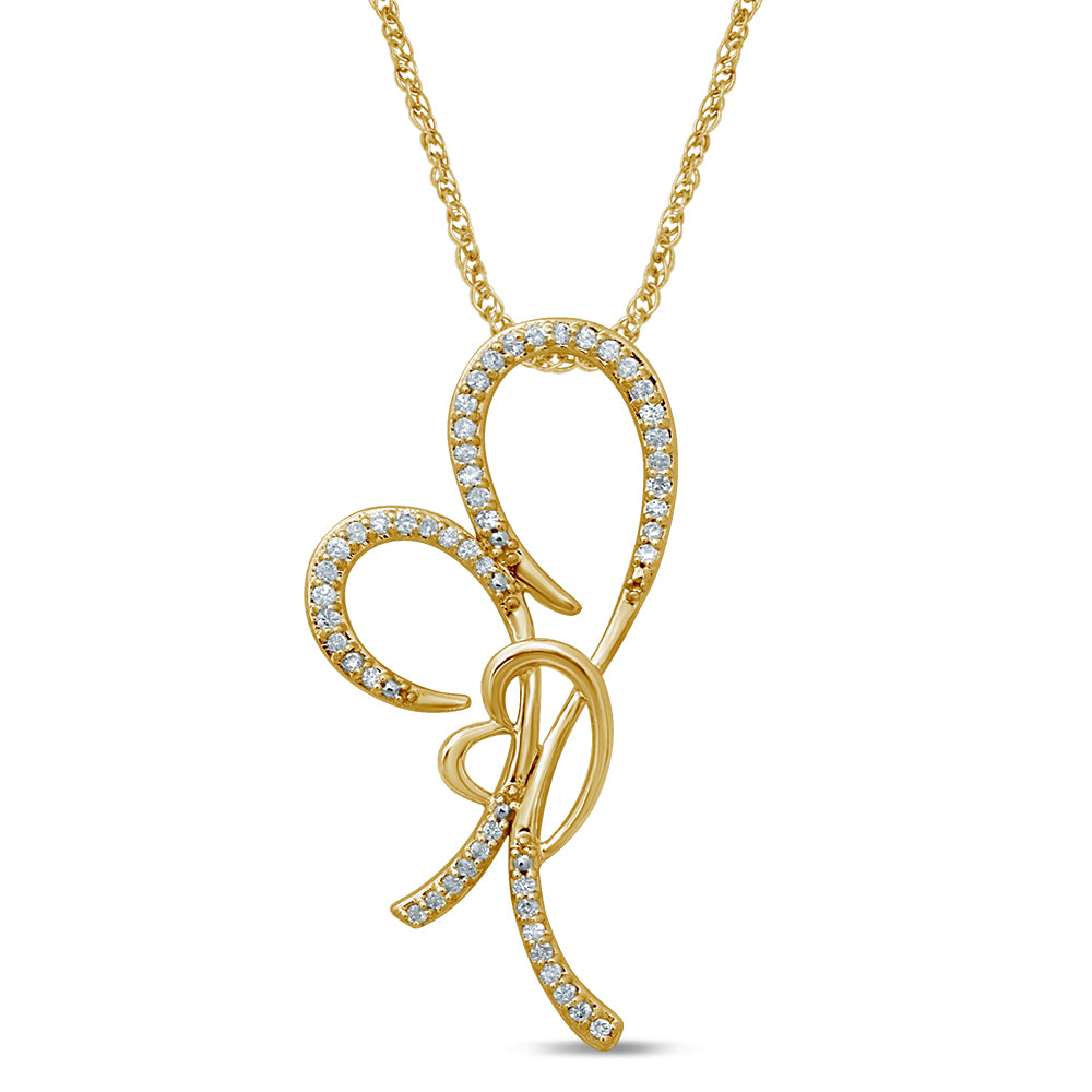 10K 0.23CT Diamond Pendant