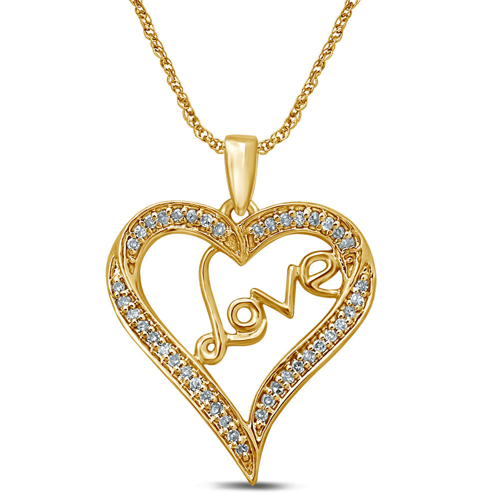 10K 0.15CT Diamond  Pendant
