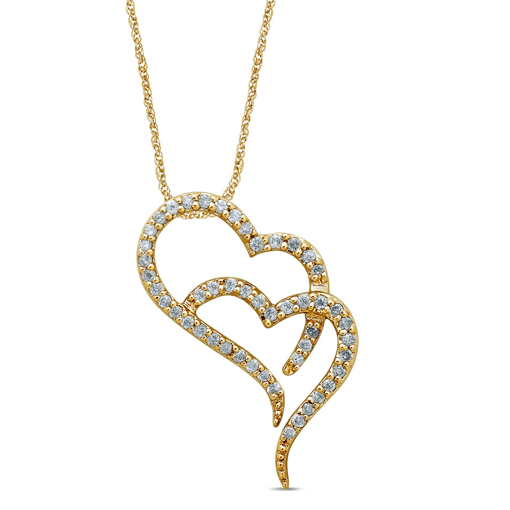 10K 0.32CT Diamond Pendant