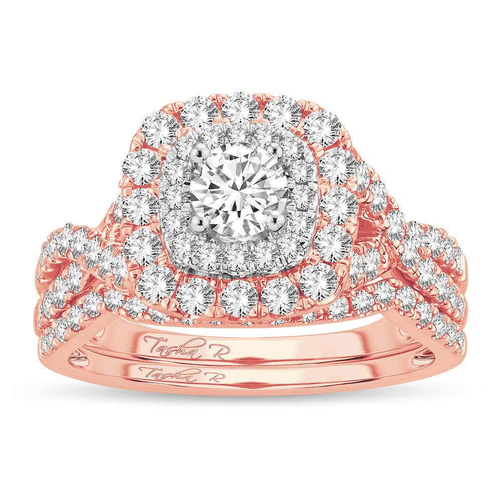 14k Rose Gold 1.50CT Lab Diamond Womens Bridal Ring
