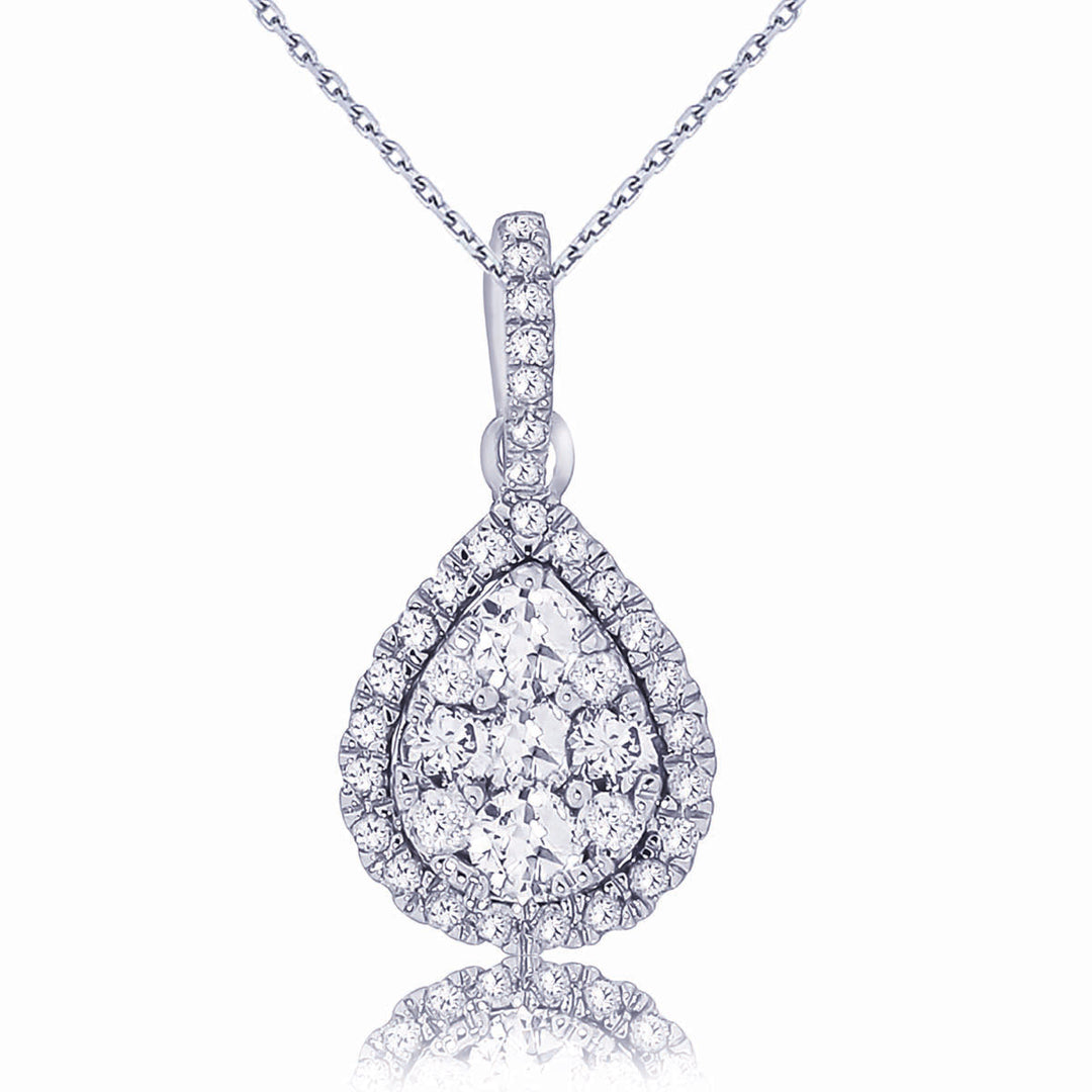 Elegant 14K 0.50CT Diamond Pendnat