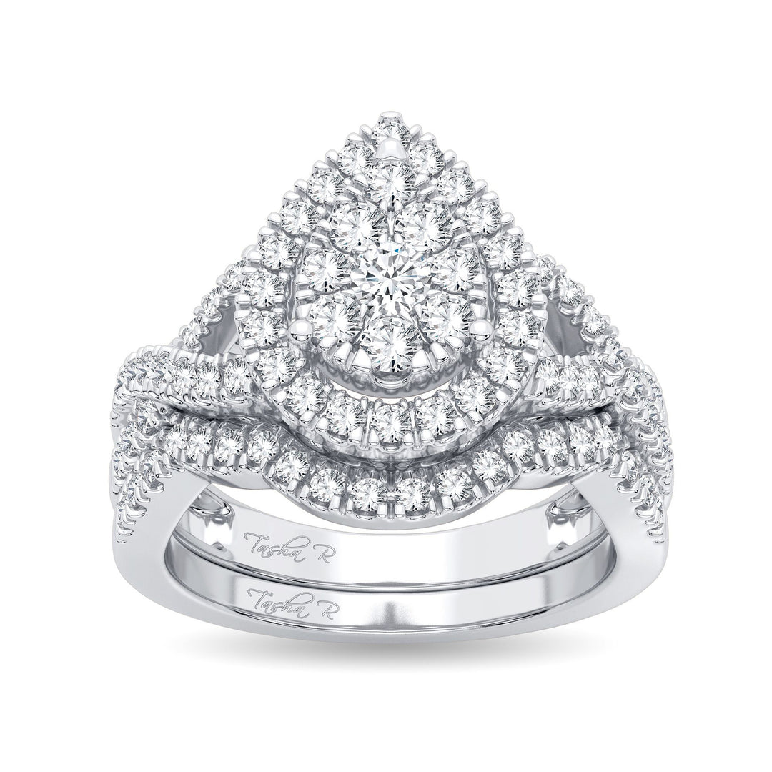 14k White Gold 1CT Lab Diamond Womens Bridal Ring