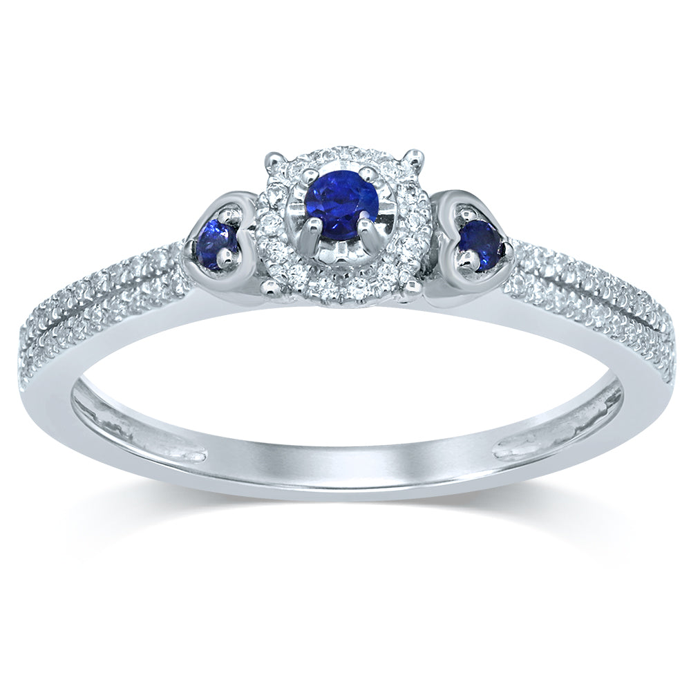 14k White Gold Lab-Grown Diamond Solitaire Ring