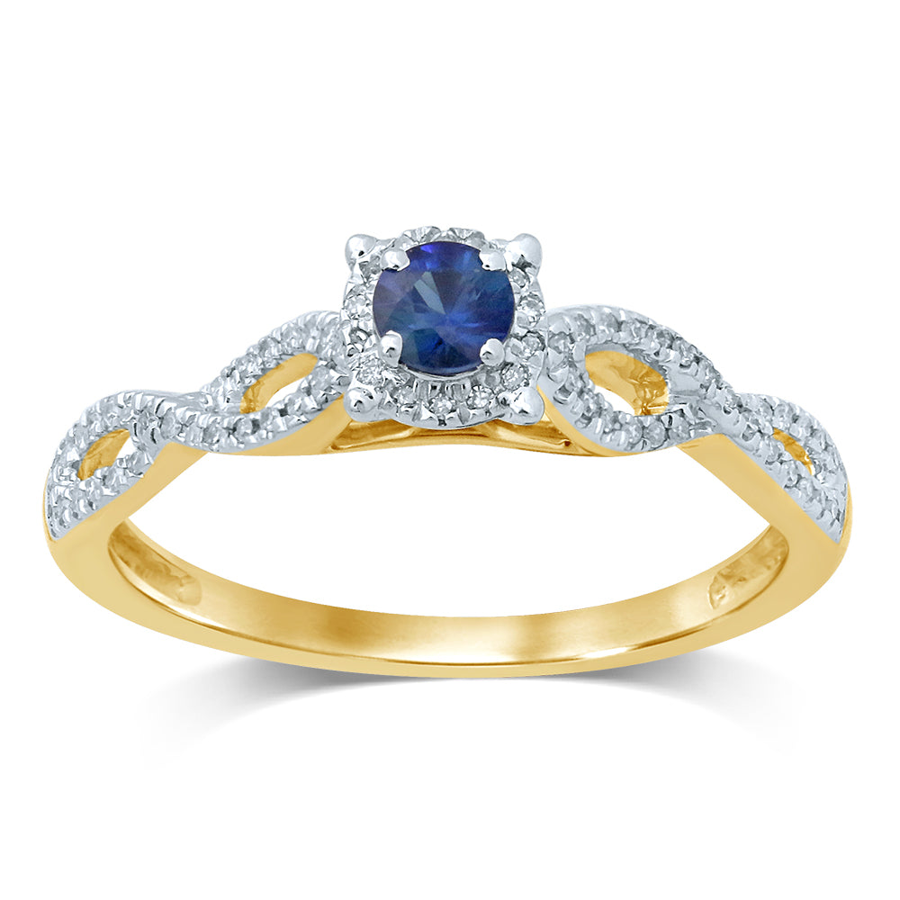 14k White Gold Lab-Grown Diamond Solitaire Ring