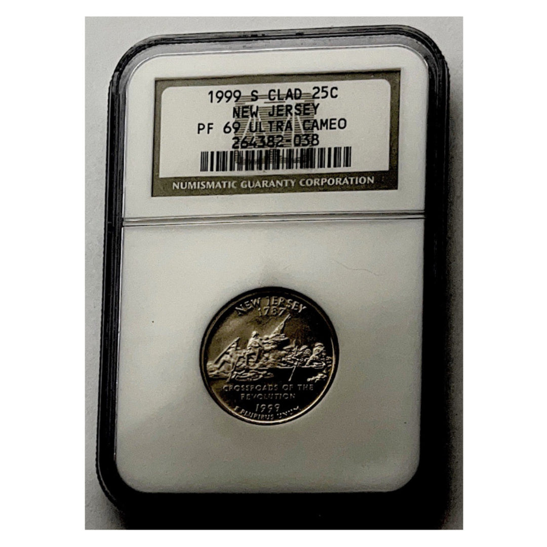 1999 S Clad 25C New Jersey PF 69 Ultra Cameo