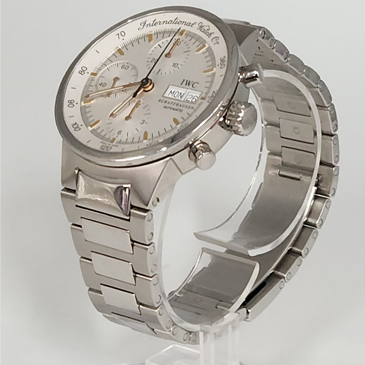 IWC Schaffhausen Automatic Chronograph Day-Date Stainless Steele watch