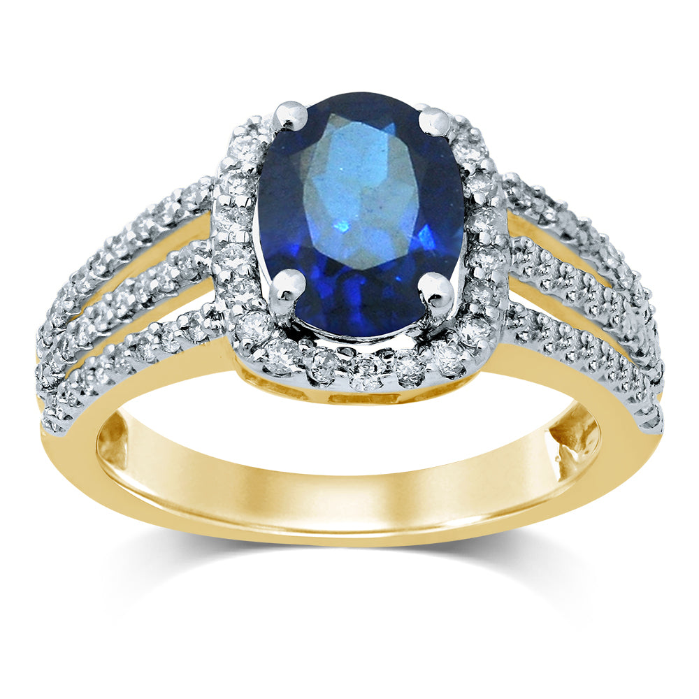 14k Yellow Gold Lab Diamond Solitaire Ring for Women