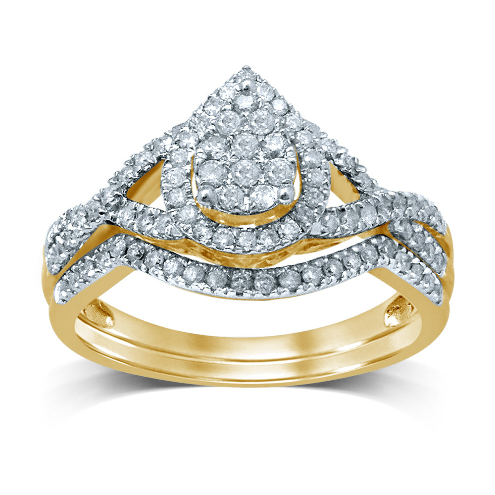 14k Yellow Gold Lab-Grown Diamond Engagement Ring (0.46 CT)