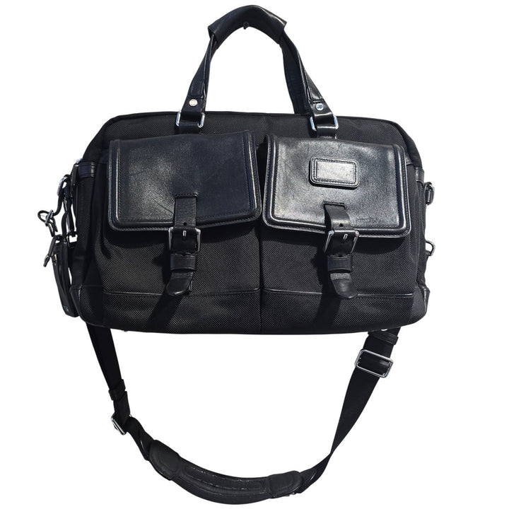 TUMI Bedford Marley 29210D Black Ballistic Nylon & Leather Business Briefcase