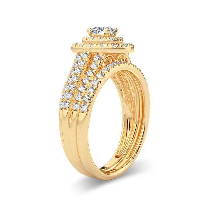 14K Yellow Gold 1ct Lab Diamond Engagement Ring Brilliance