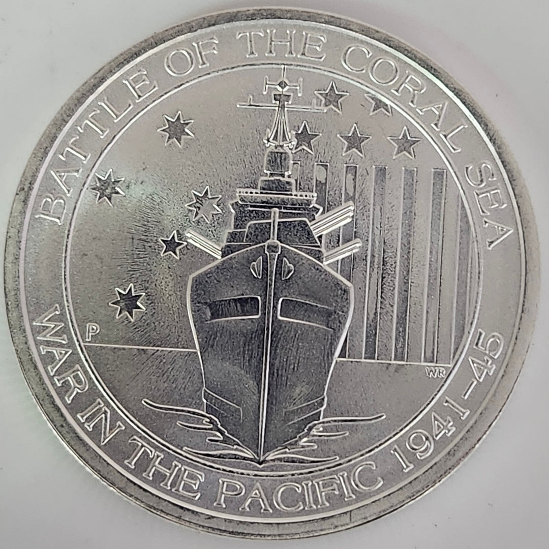 2015 Australia 1/2 oz Silver "Battle of the Coral Sea" Coin (50 Cents)