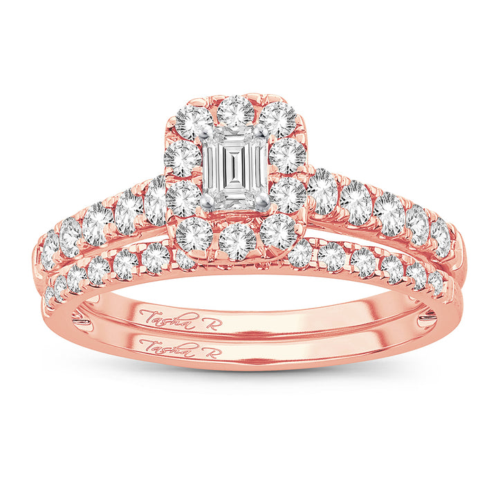 Romantic 14k Rose Gold Lab Diamond Engagement Ring