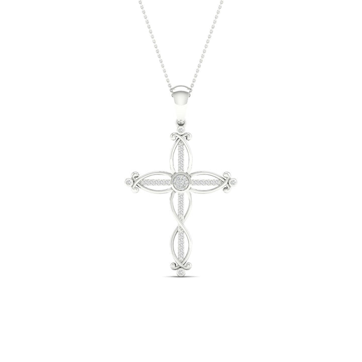 10K 0.10CT Diamond Pendant
