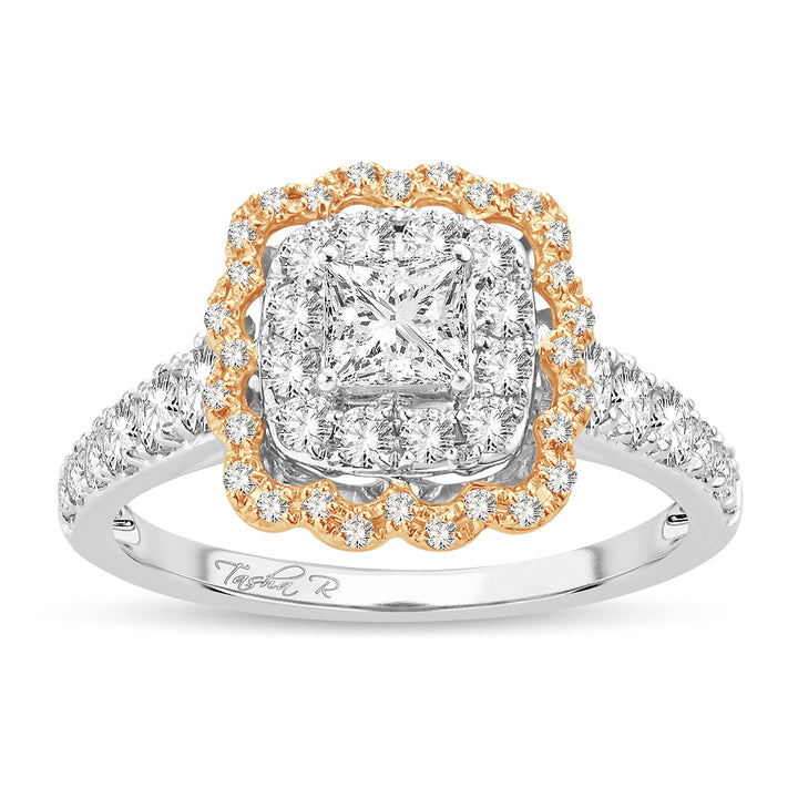 14k Yellow Gold 1.20ct Lab Diamond Womens Engagement Ring