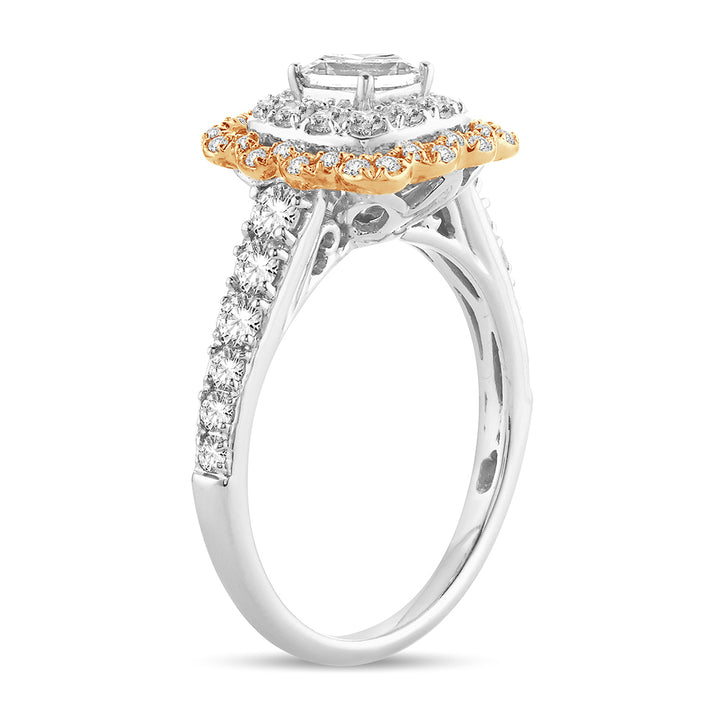14k Yellow Gold 1.20ct Lab Diamond Womens Engagement Ring