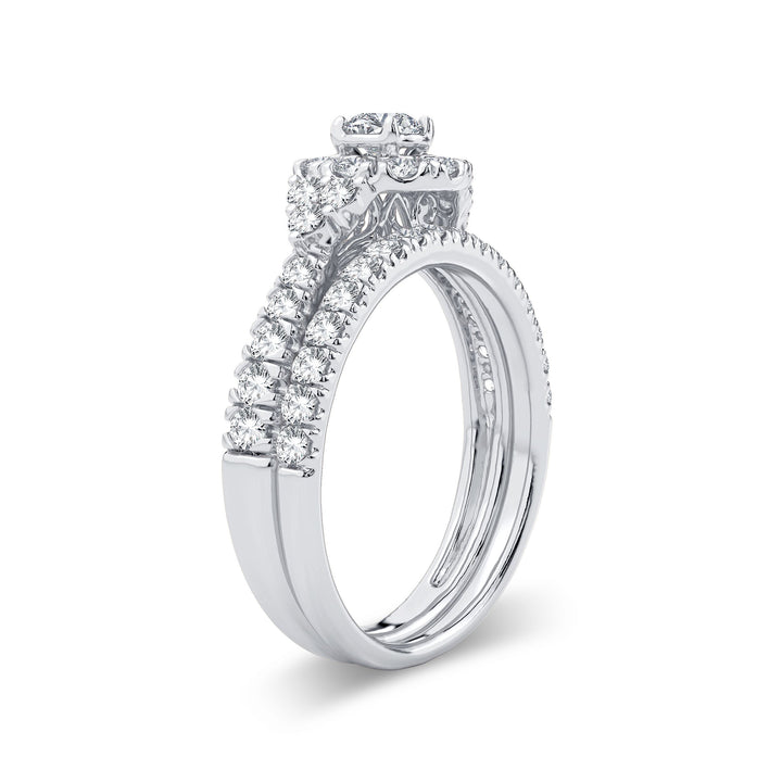 Brilliant 14k White Gold 1ct Lab Diamond Engagement Ring