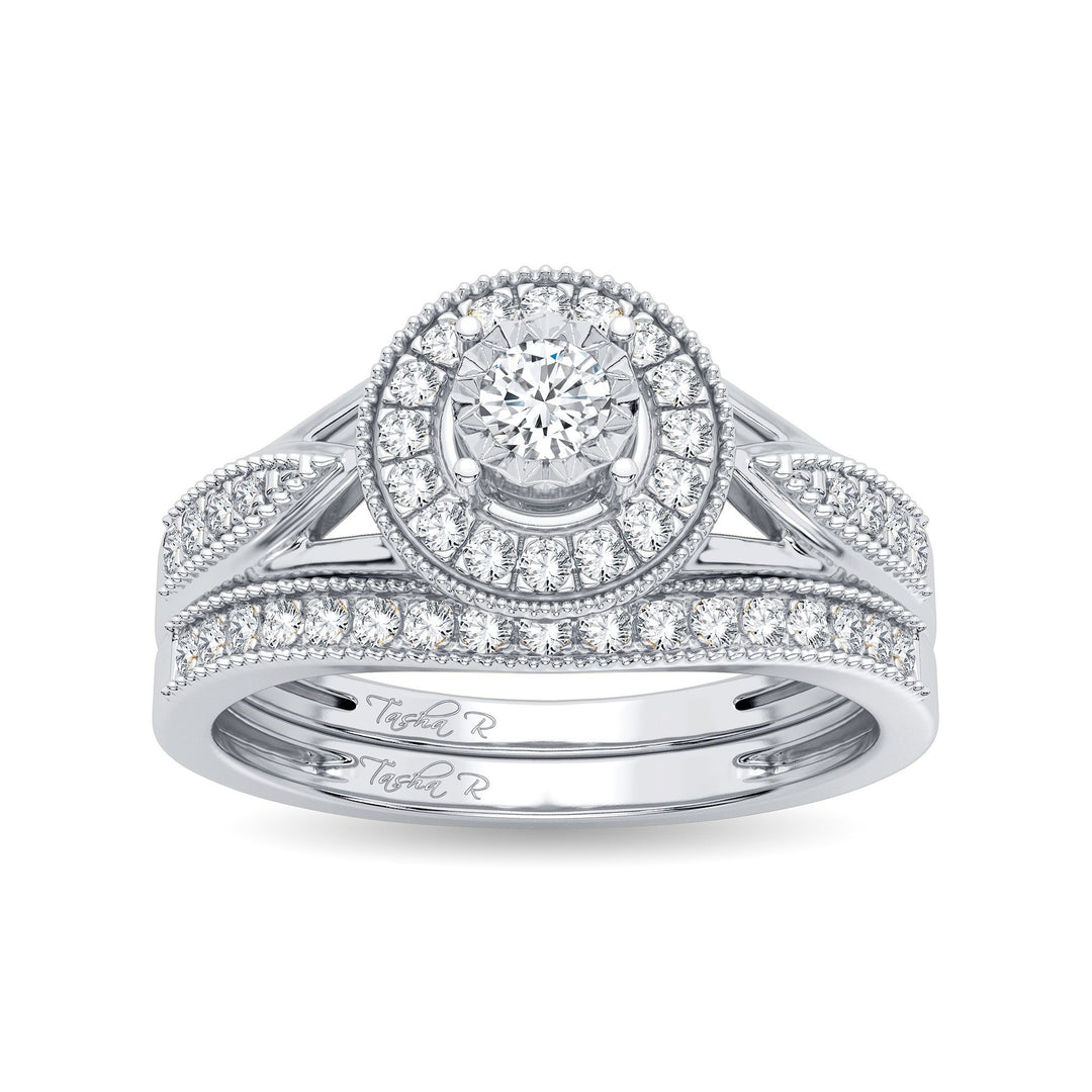 14k White Gold Lab Diamond Bridal Ring (0.36CT Brilliance)
