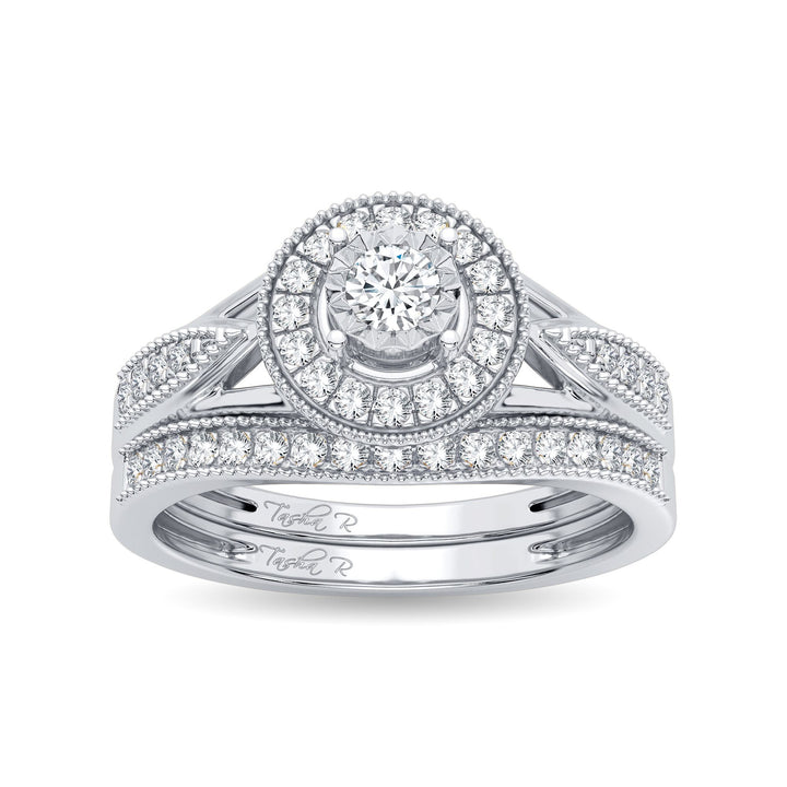 14k White Gold Lab Diamond Bridal Ring (0.36CT Brilliance)