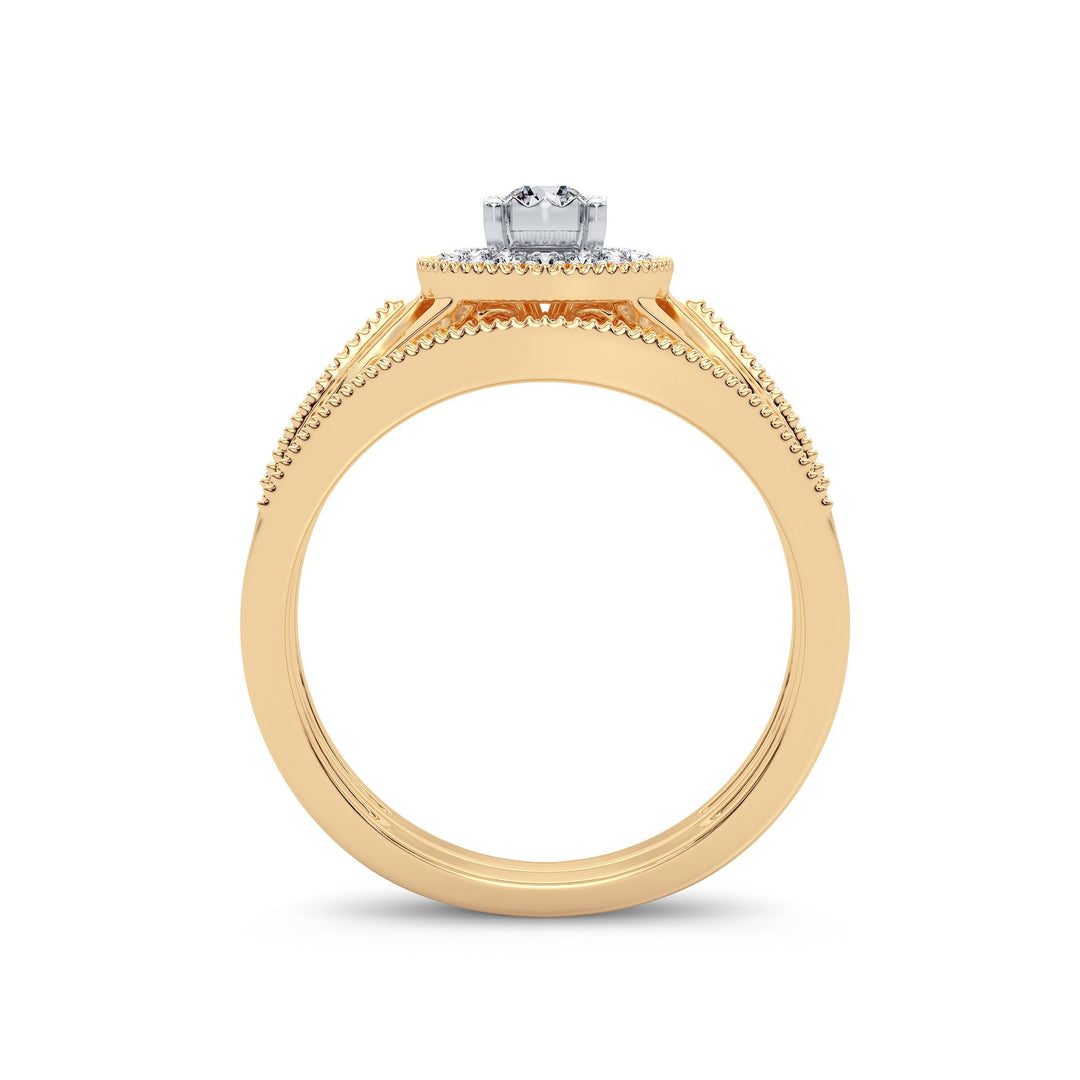 Timeless 14k Yellow Gold Lab Diamond Engagement Ring