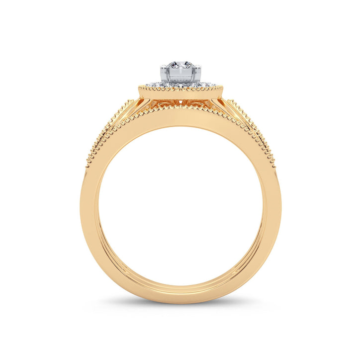 Timeless 14k Yellow Gold Lab Diamond Engagement Ring