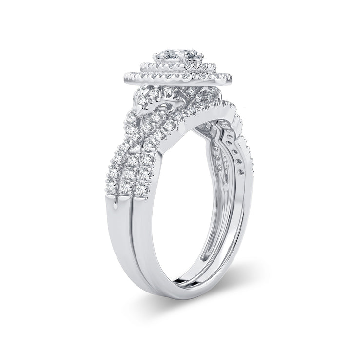 Brilliant 14k White Gold Lab Diamond Engagement Ring