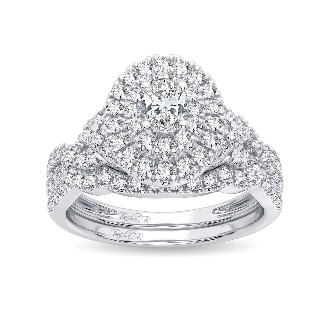 Brilliant 14k White Gold Lab Diamond Engagement Ring