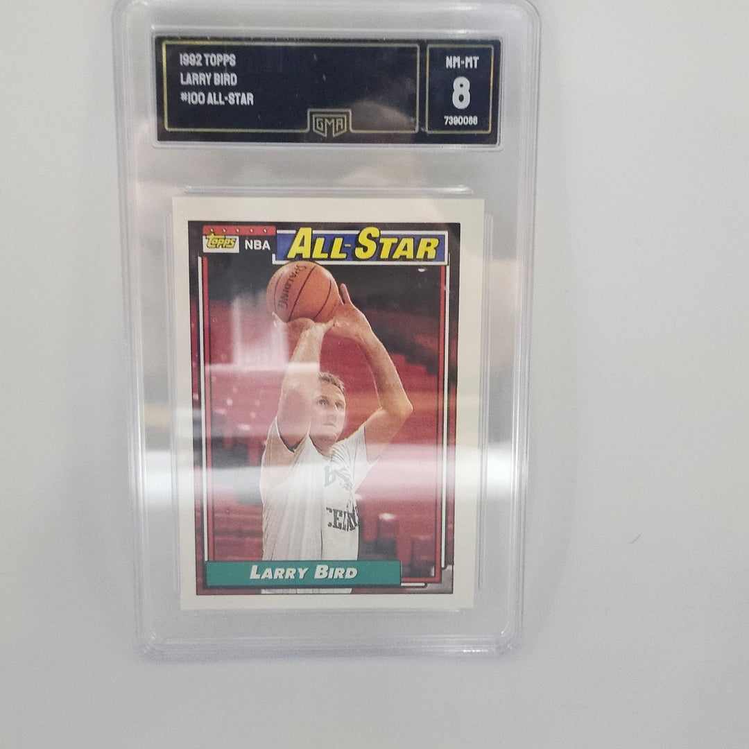 1992 Topps Larry Bird All-Star #100 Basketball Card GMA 8 NM-MT Boston Celtics