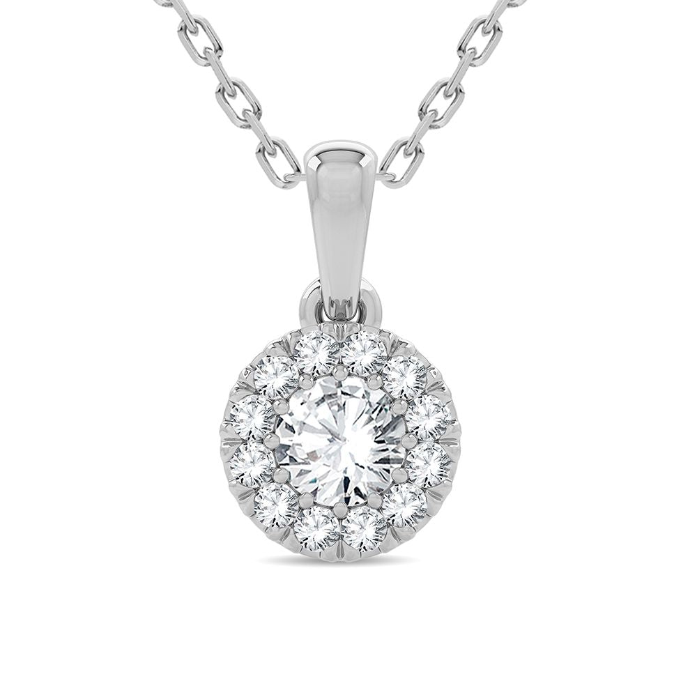 Magnifcnet 14K 0.33CT Diamond Pendant