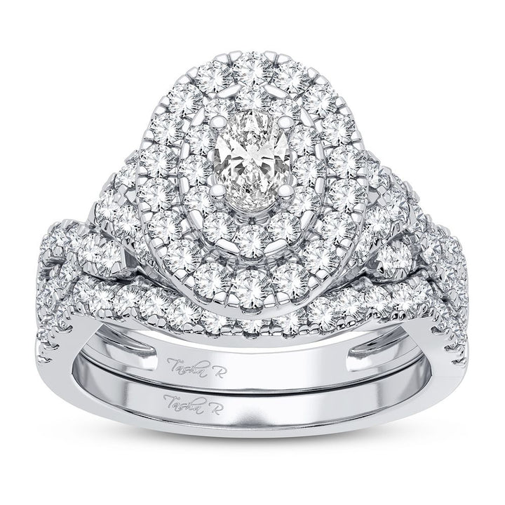 Brilliant 14k White Gold 1.50CT Lab Diamond Engagement Ring