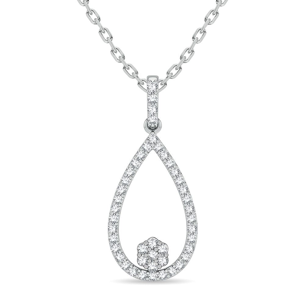14K 0.05CT Diamond Pendant