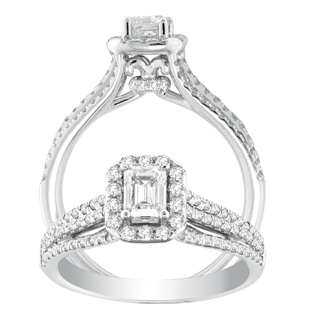 Brilliant 14k White Gold Lab Diamond Engagement Ring (1.0 CT)